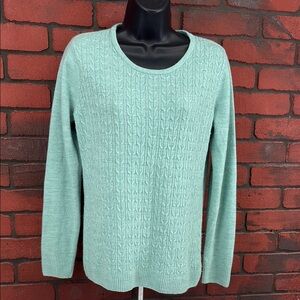 Napa‎ Valley  Sweater Womans Medium Cable Knit